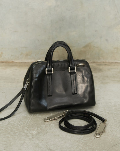 Rick Owens Black Leather Mini Bag