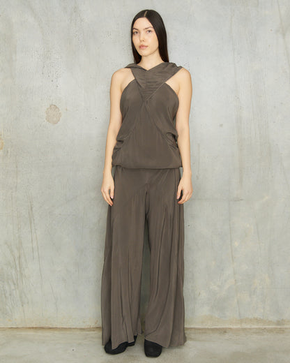 Rick Owens Grey Bias Jumpsuit