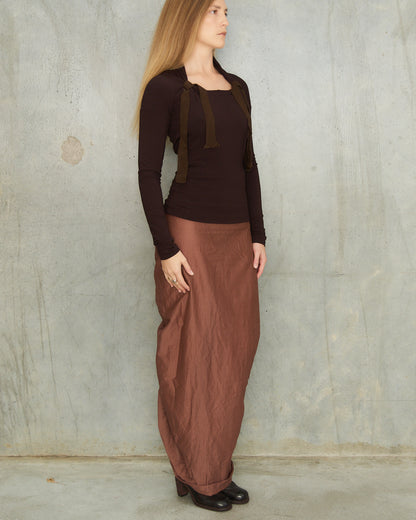 Romeo Gigli Henna Ruched Skirt