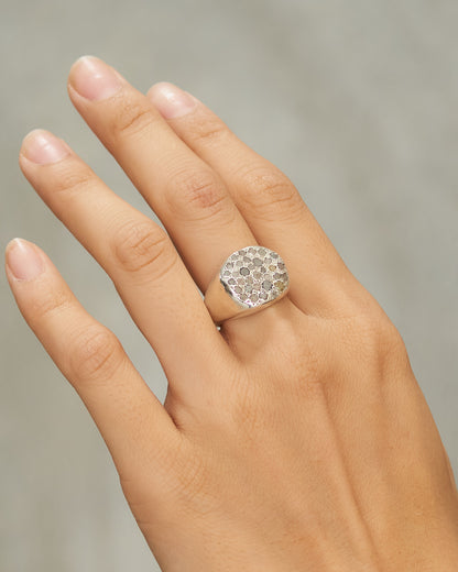 Aynur Icy Grey Diamonds Ring