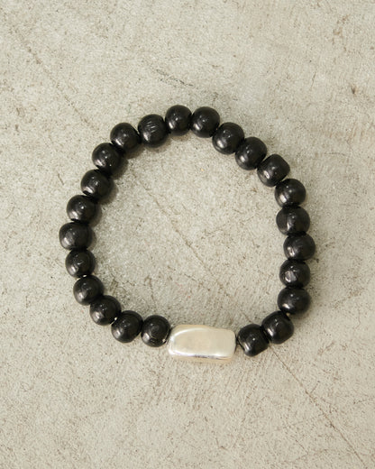 5t Black Beaded Bracelet