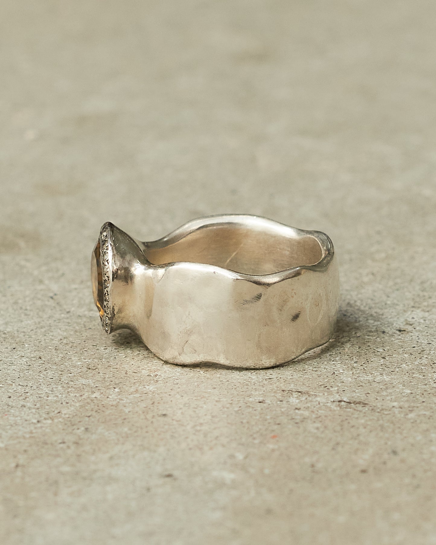 Addison Honey Quartz Ring