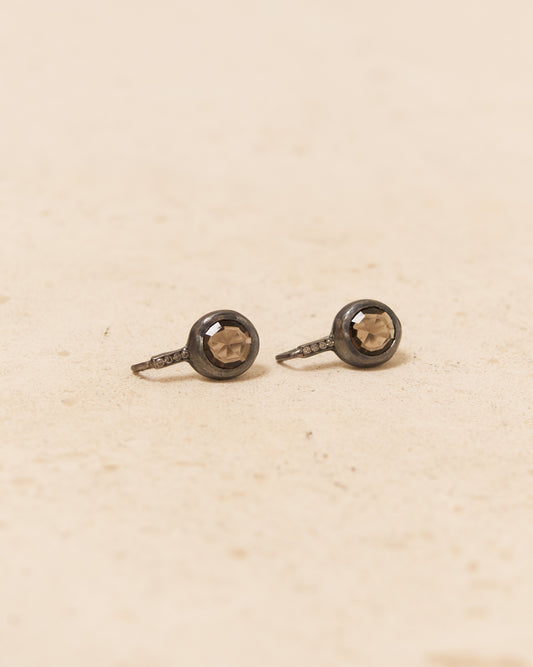 Bo Beenu Smoky Quartz Diamond Earrings