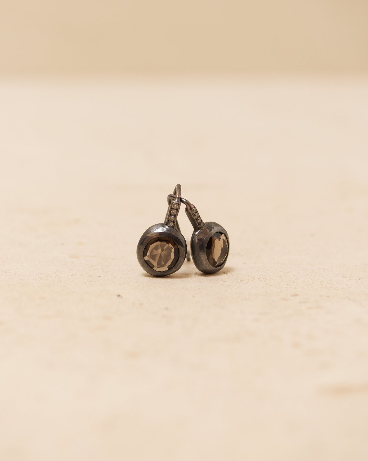 Bo Beenu Smoky Quartz Diamond Earrings