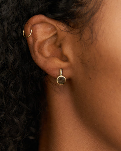 Bo Belquis Diamond Quartz Earrings