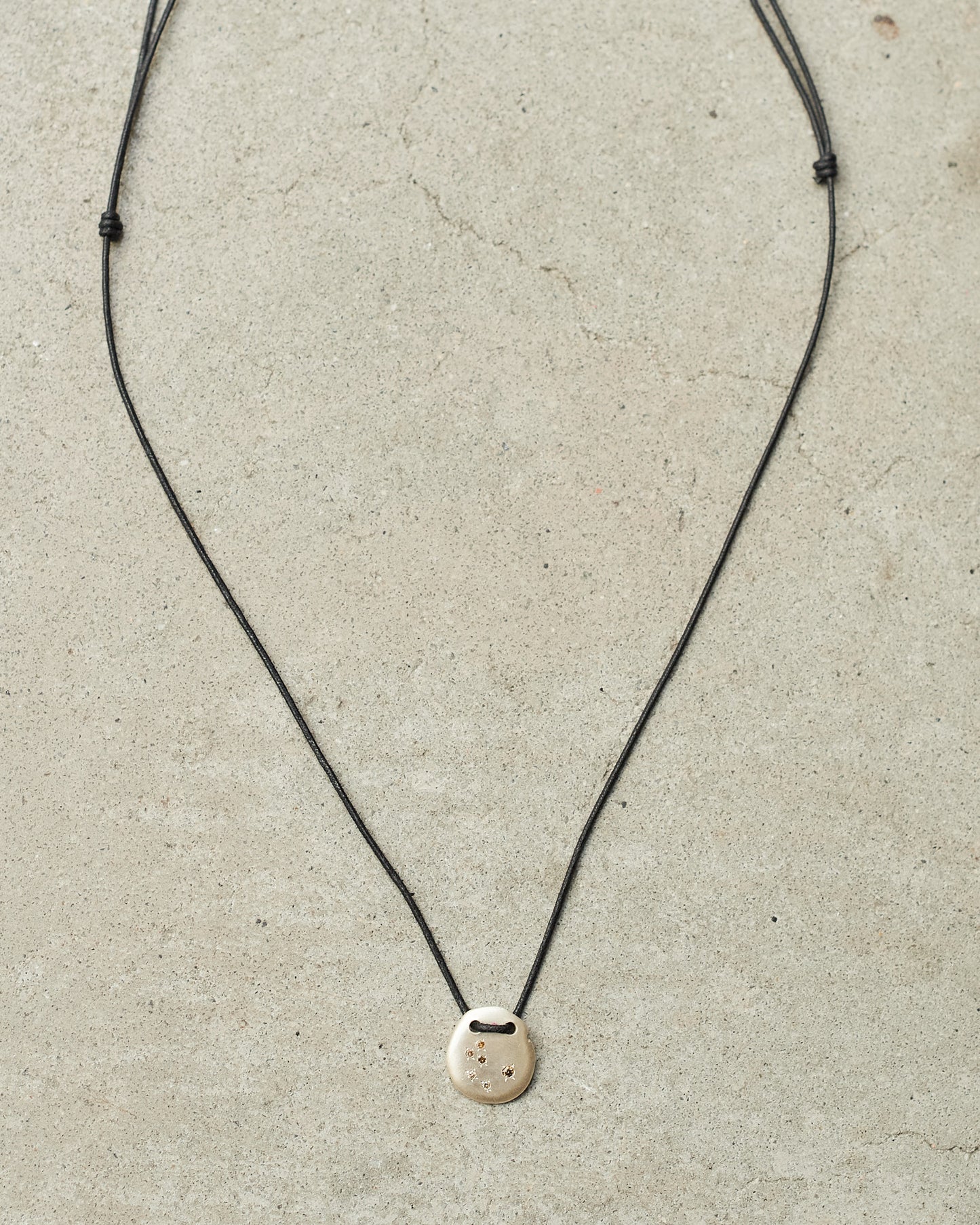 Pew Berytus Cognac Diamond Cord Necklace