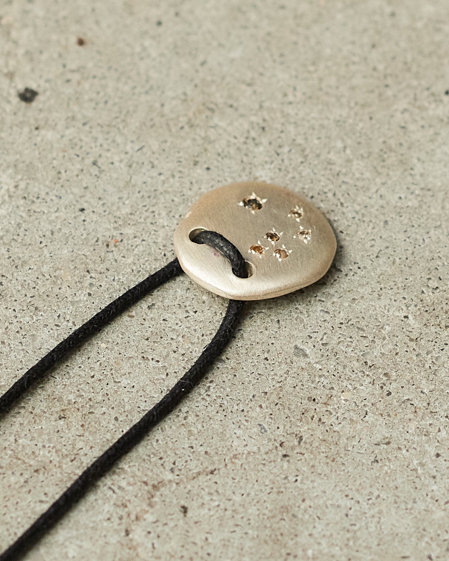 Pew Berytus Cognac Diamond Cord Necklace