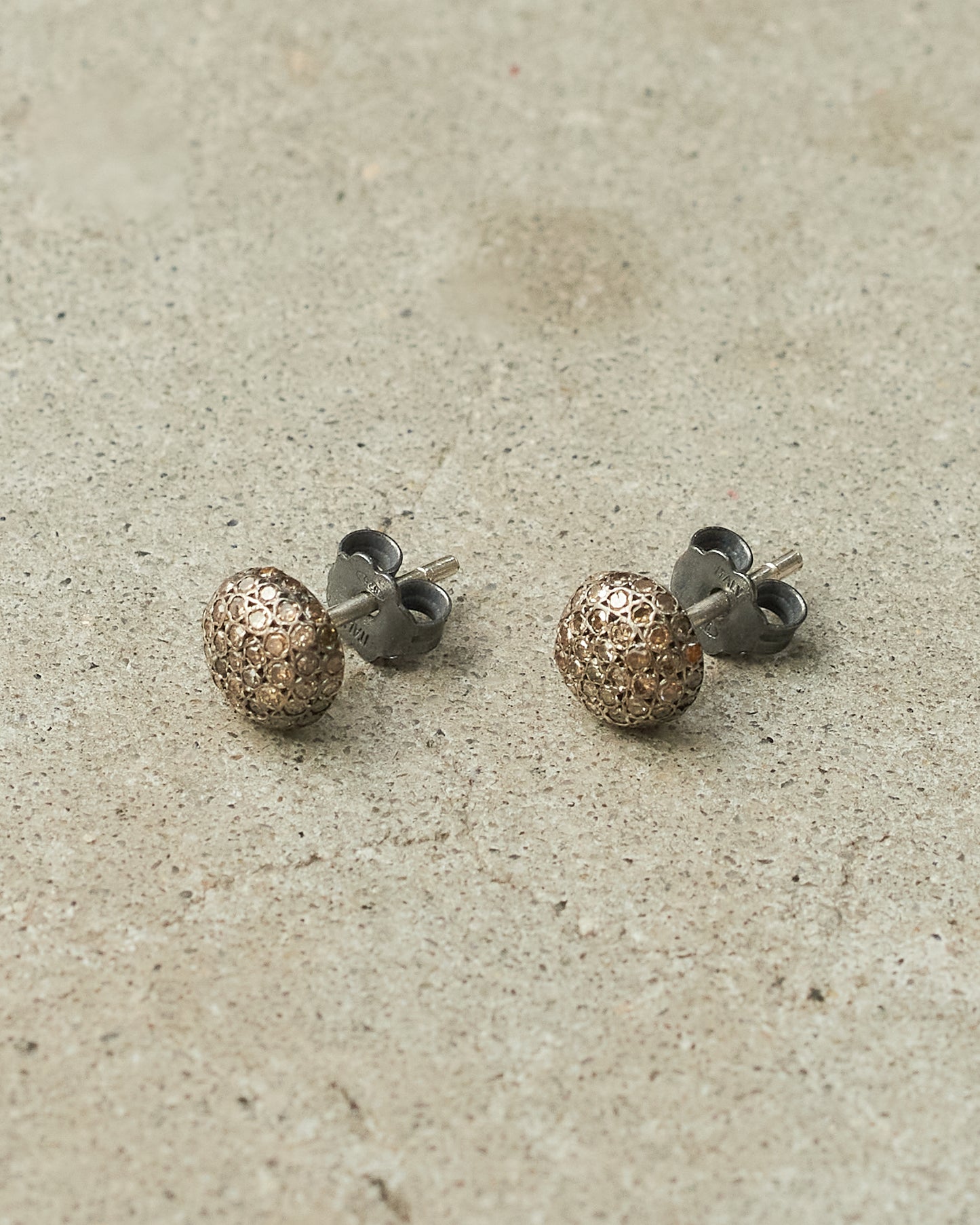 Bo Belquis Cognac Diamond Earrings