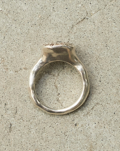 Boo Cognac Blue Sapphire Ring