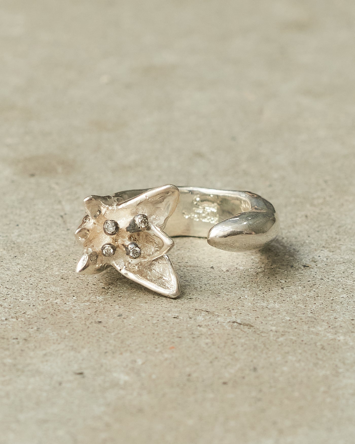 Caryssa Sterling Silver Flower Ring