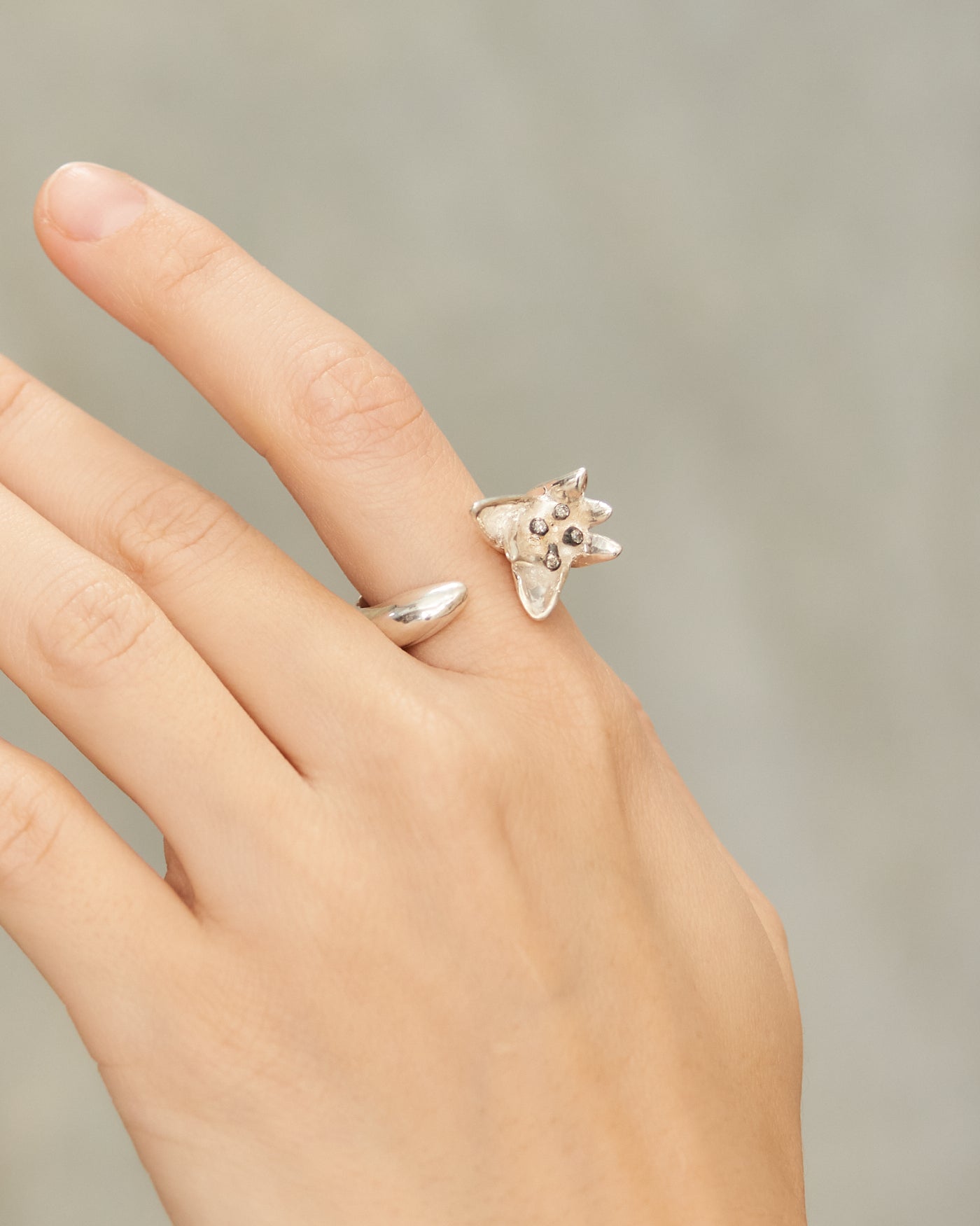 Caryssa Sterling Silver Flower Ring