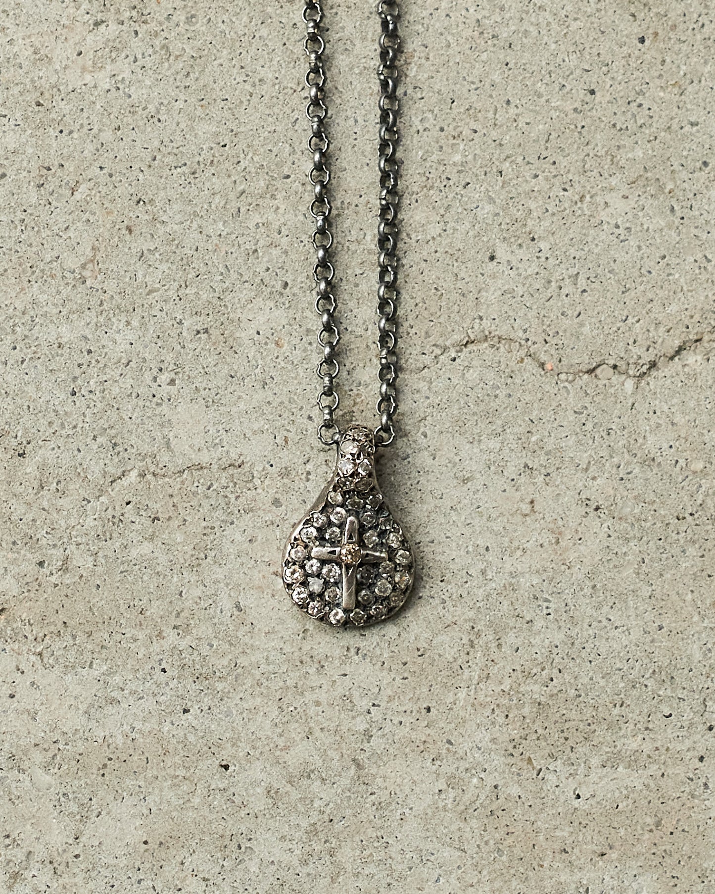 Pe Cross Icy Cognac Diamond Necklace