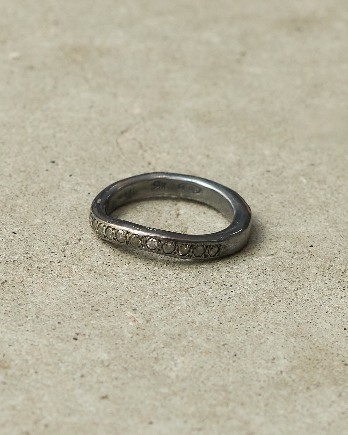 Fay Oxidised Icy Diamond Ring