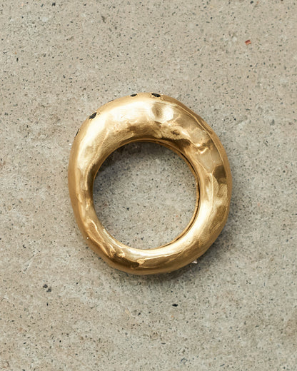 Firat Black Diamond Copper Ring