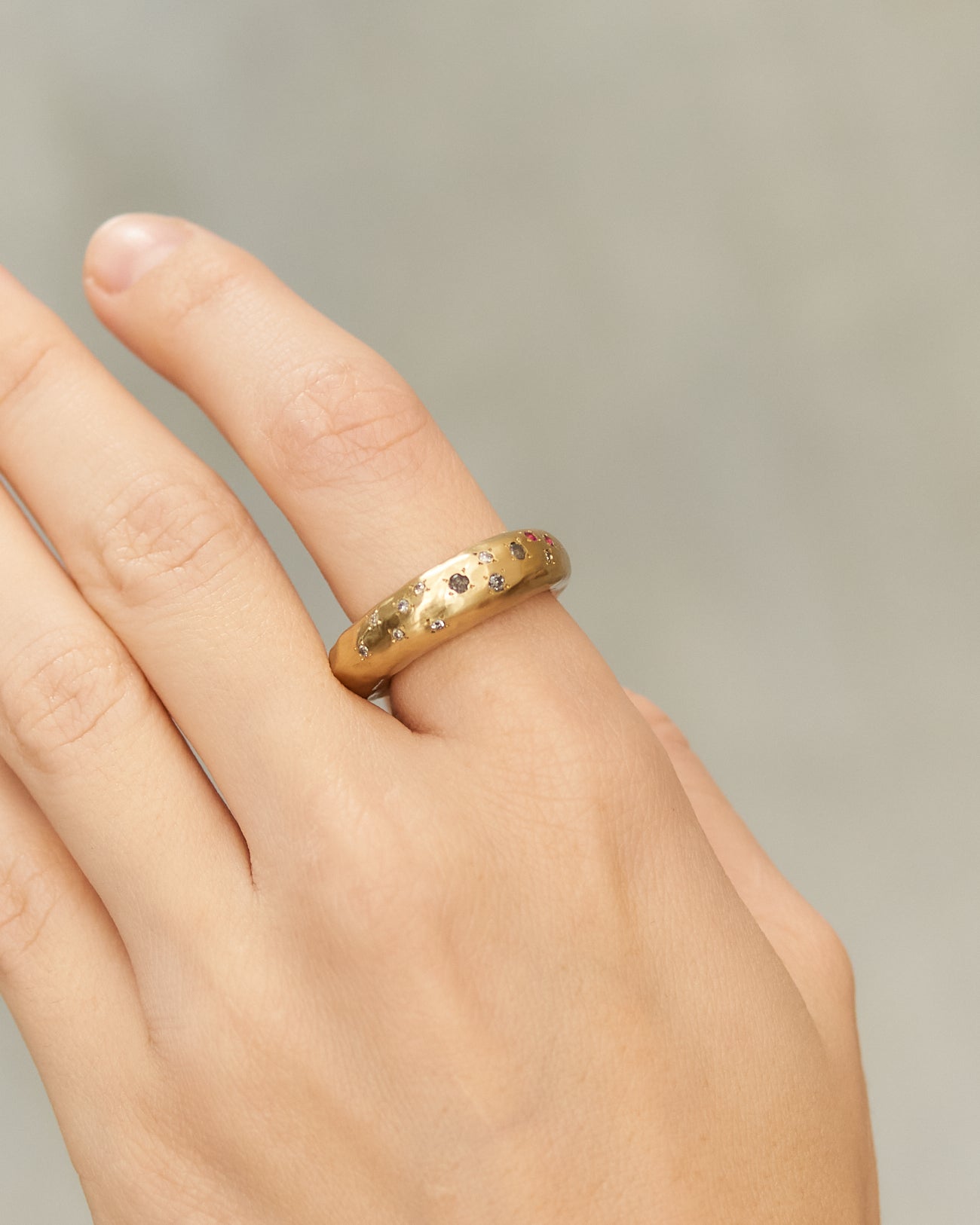 Firat Copper Rubies Ring