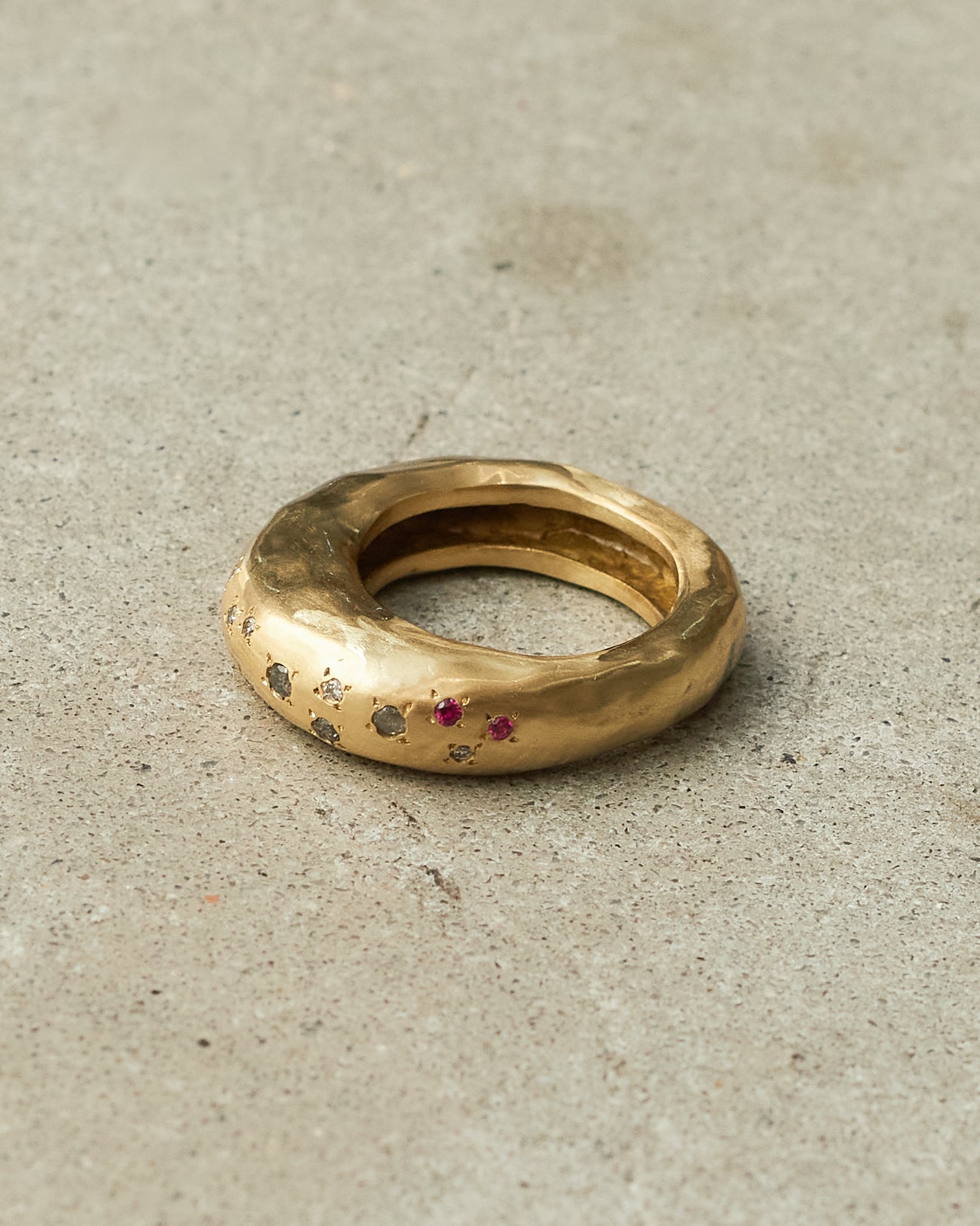 Firat Copper Rubies Ring