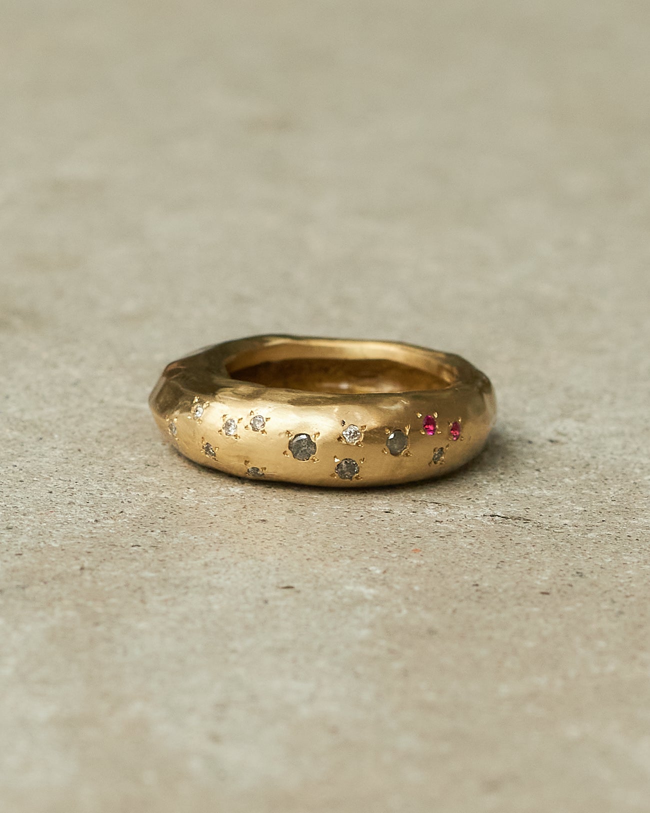 Firat Copper Rubies Ring