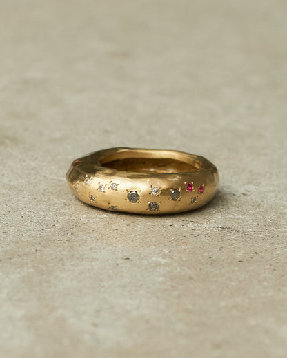 Firat Copper Rubies Ring