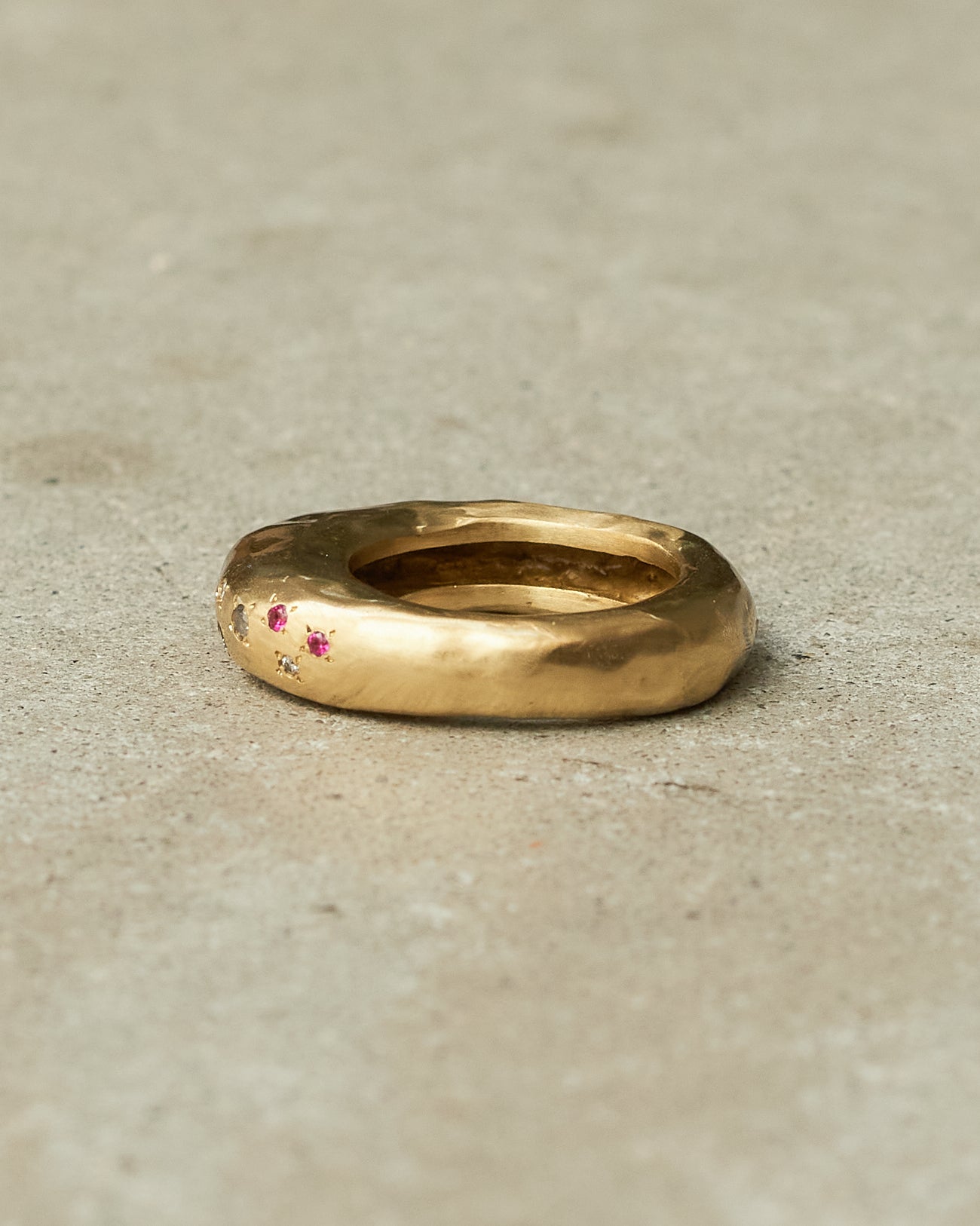 Firat Copper Rubies Ring