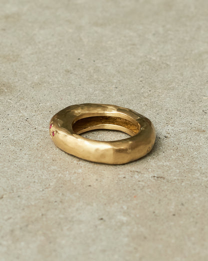 Firat Copper Rubies Ring