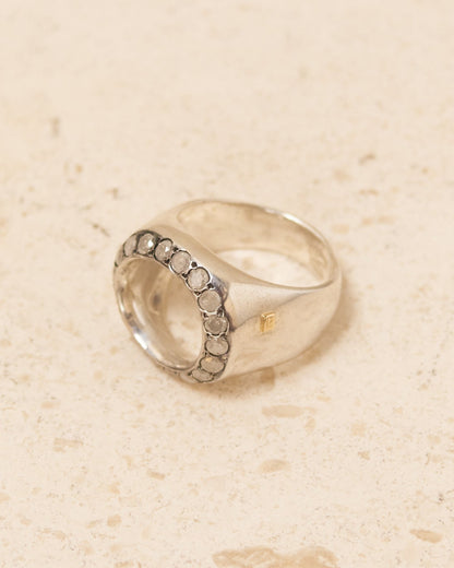 Heyonn Icy White Diamond Hollow Ring