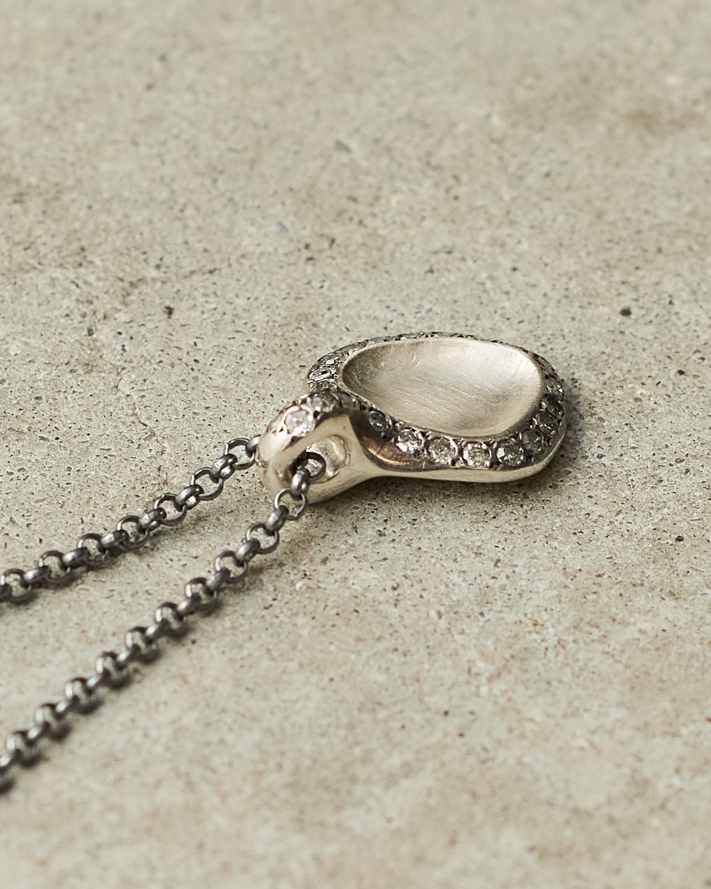 Pe Icy Grey Diamond Necklace