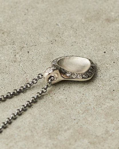 Pe Icy Grey Diamond Necklace