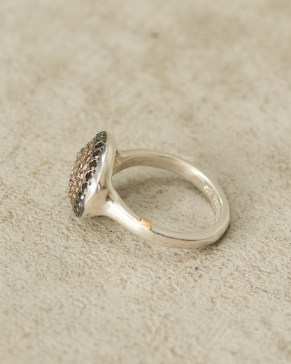 Julia Cognac and Black Diamond Ring