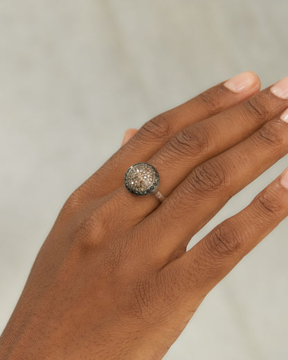 Julia Cognac and Black Diamond Ring