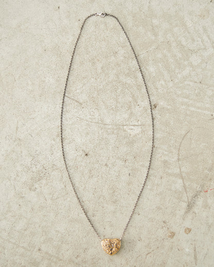 Pe Karma Brown Diamond Heart Necklace