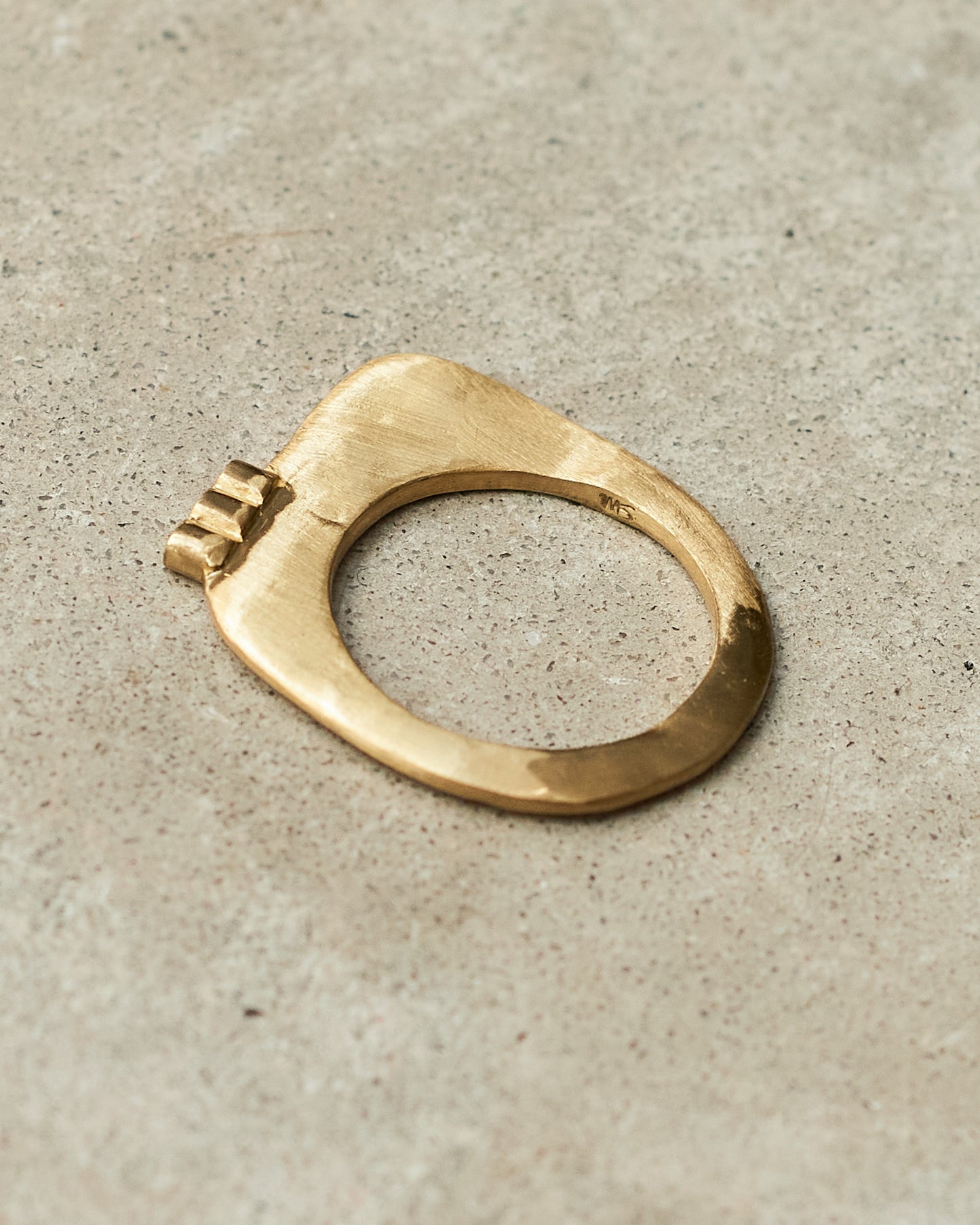 Keila 3 Cognac Diamond Copper Ring