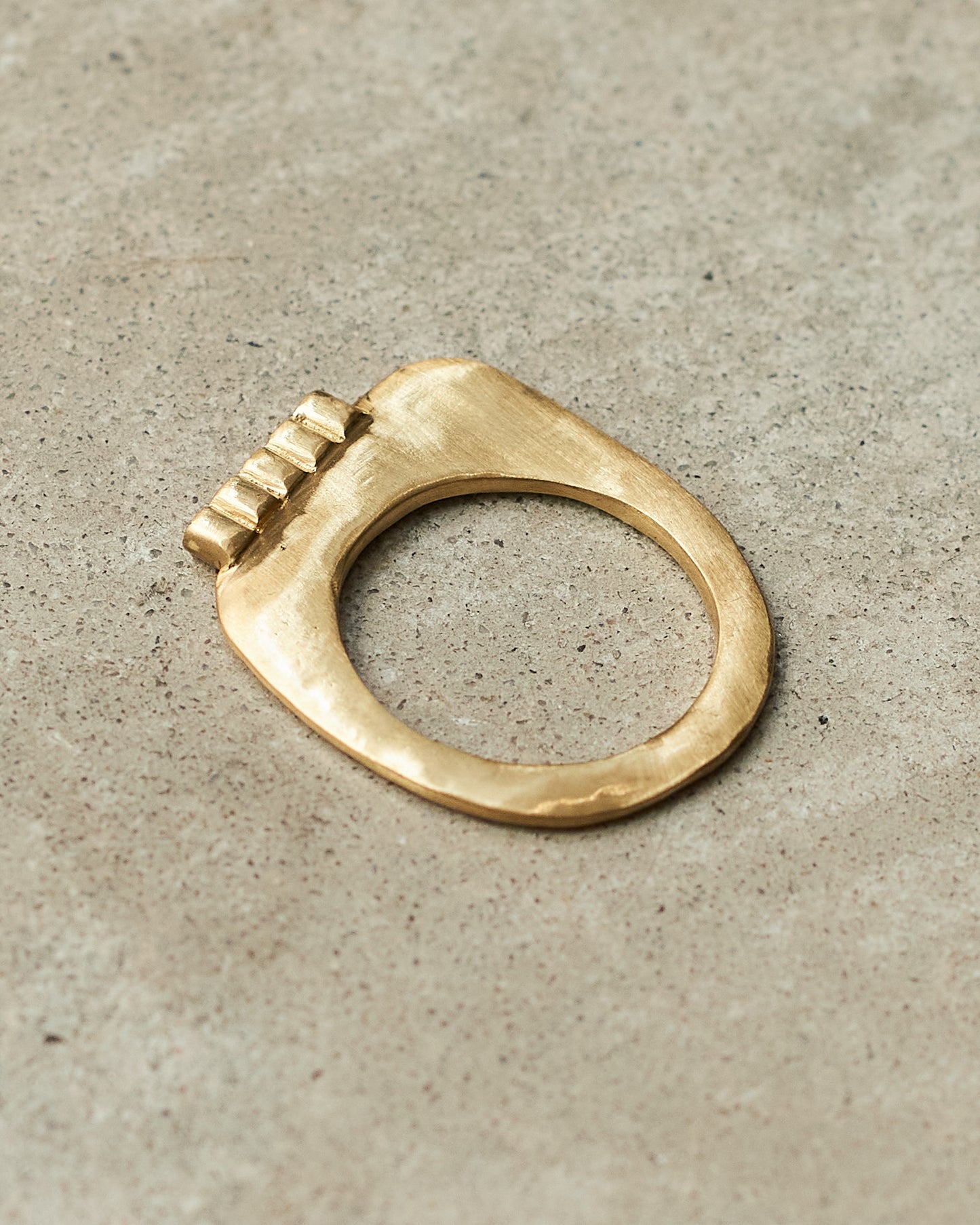 Keila 5 Cognac Diamond Copper Ring