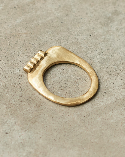 Keila 5 Cognac Diamond Copper Ring
