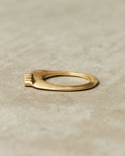 Keila 5 Cognac Diamond Copper Ring