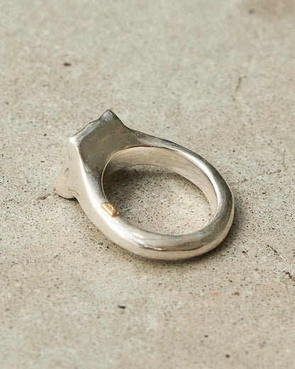Leslie Garnet Diamond Ring