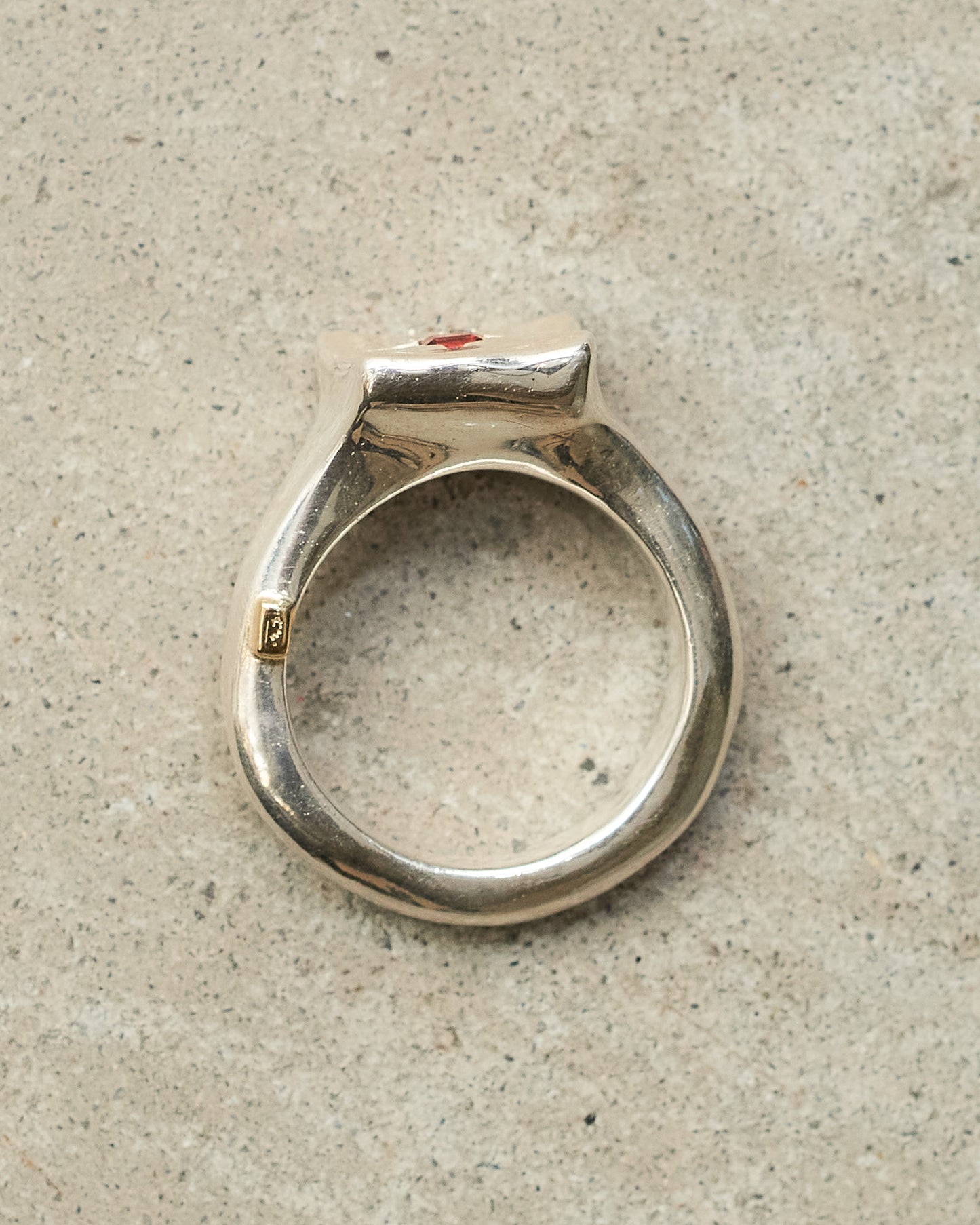 Leslie Garnet Diamond Ring