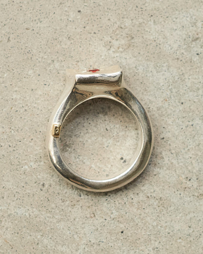 Leslie Garnet Diamond Ring
