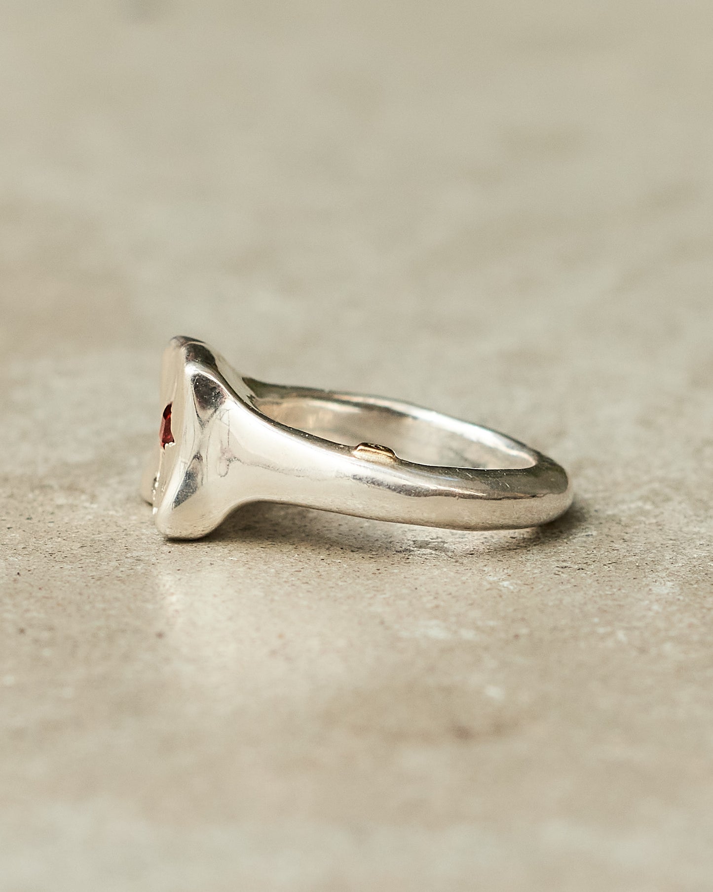 Leslie Garnet Diamond Ring