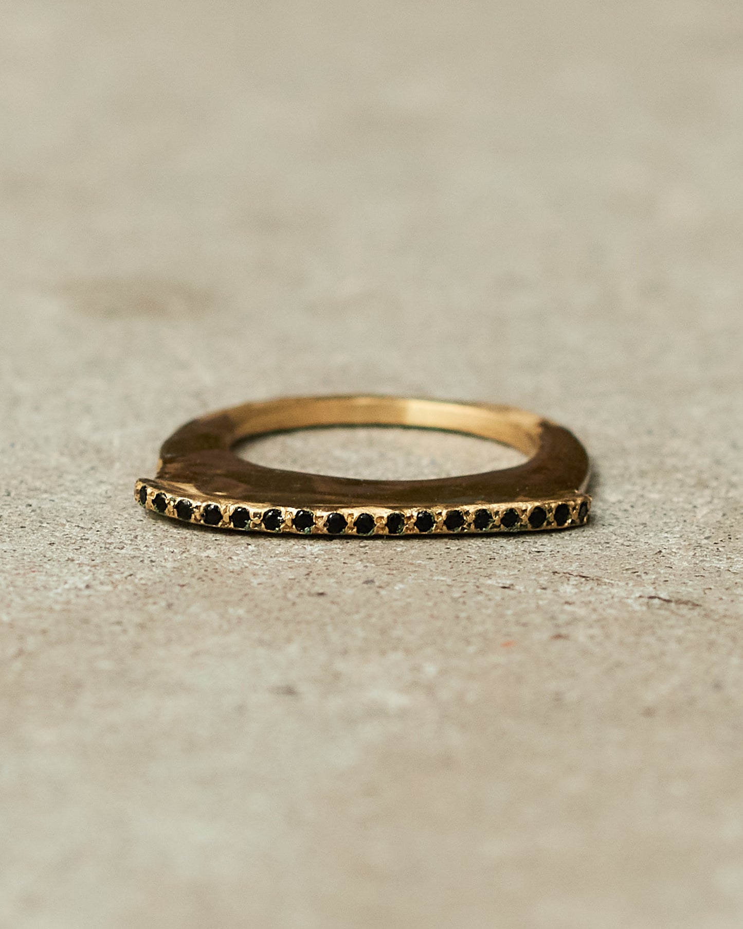 Lura Black Diamond Copper Ring