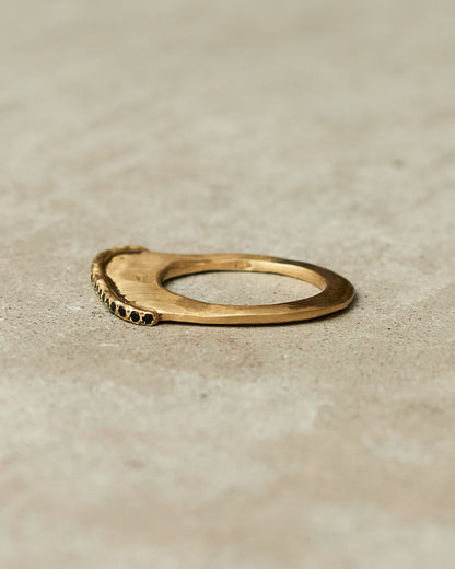 Lura Black Diamond Copper Ring