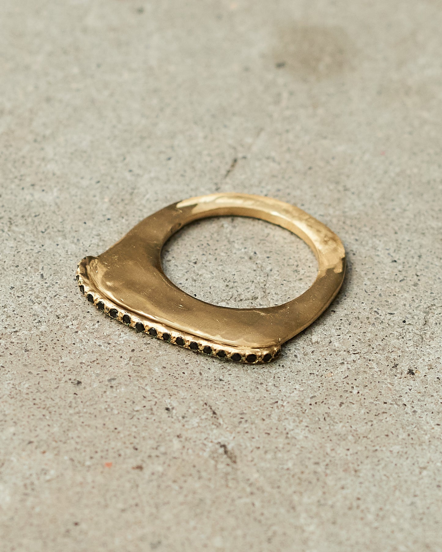 Lura Black Diamond Copper Ring