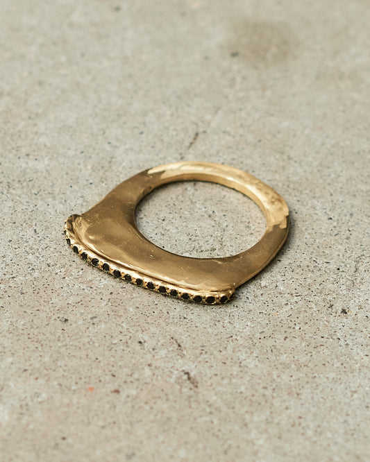 Lura Black Diamond Copper Ring