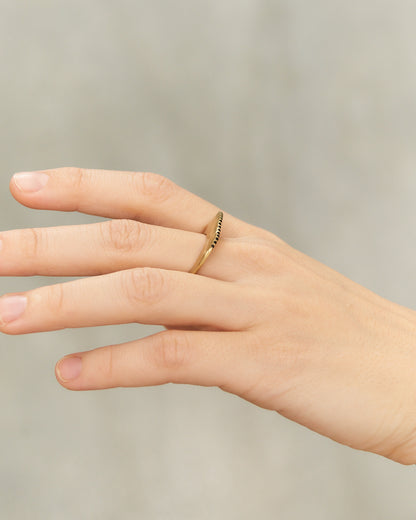 Milo Copper Black Diamond Band