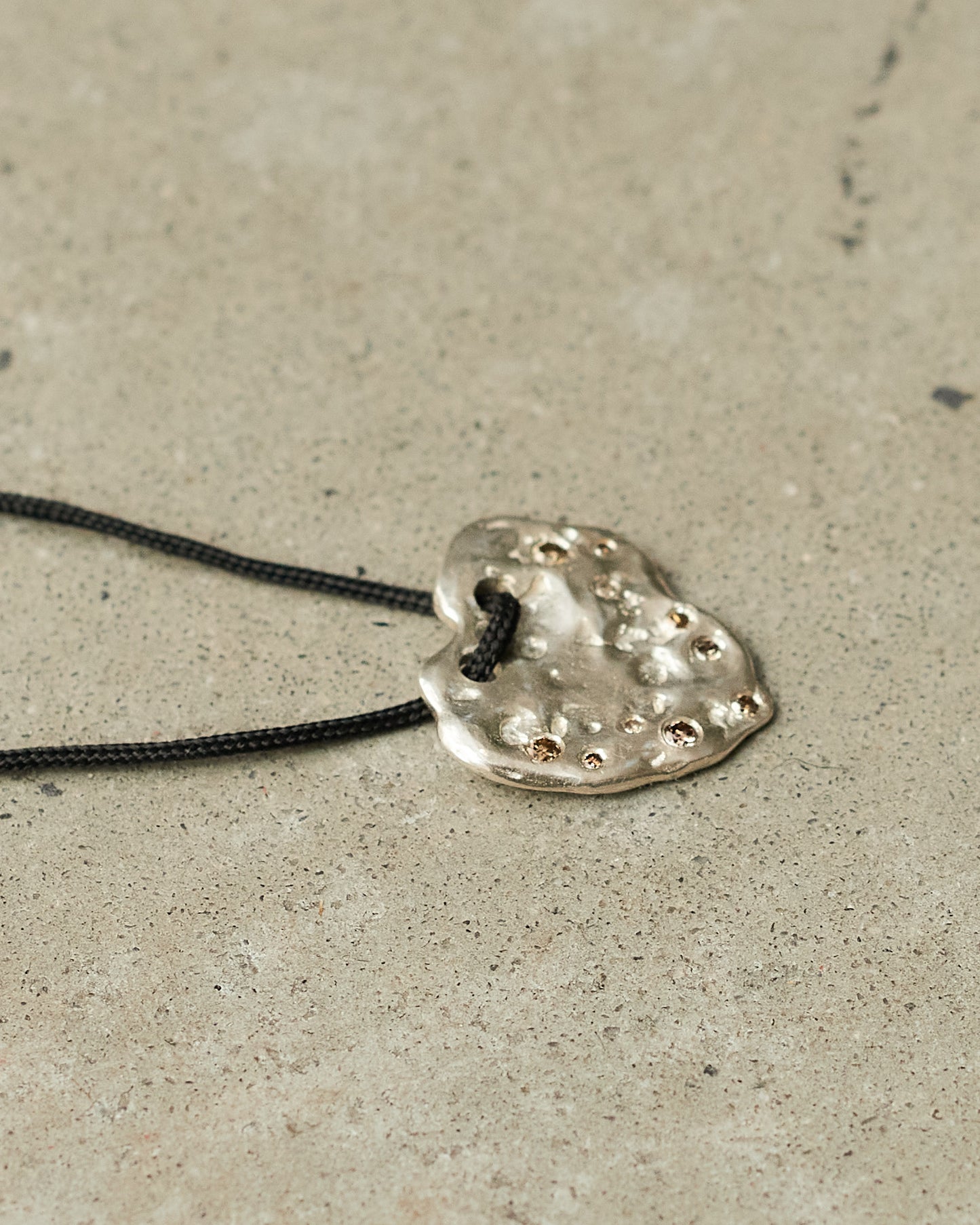 Pew Nabiz Cognac Black Cord Necklace