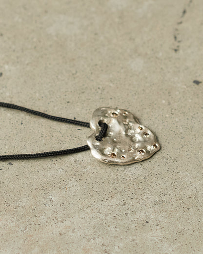 Pew Nabiz Cognac Black Cord Necklace