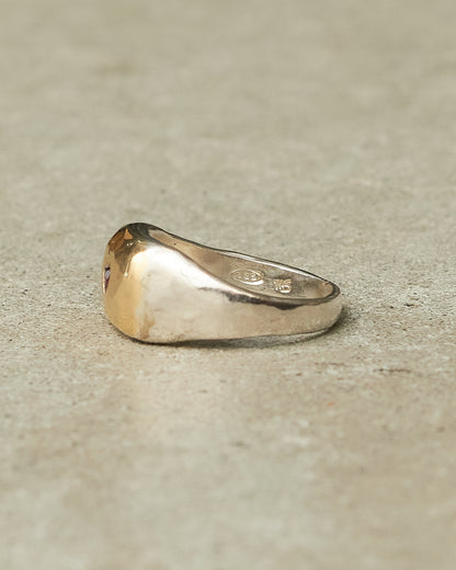 Naia Gold Rhodolite Heart Ring