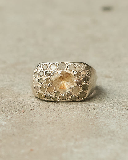 Naida Golden Rutilated Quartz Ring