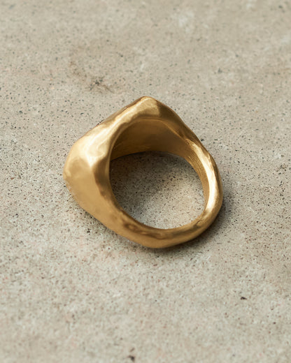 Nashka Copper Garnet Heart Ring
