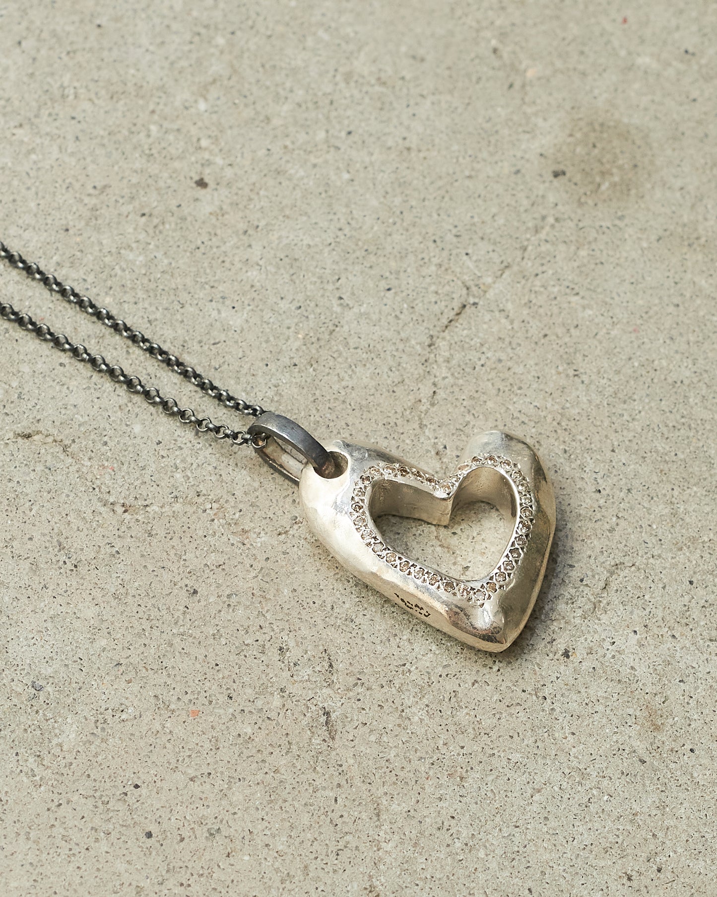 Pe Aloha Heart Cognac Necklace