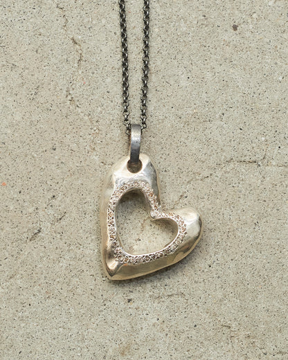 Pe Aloha Heart Cognac Necklace